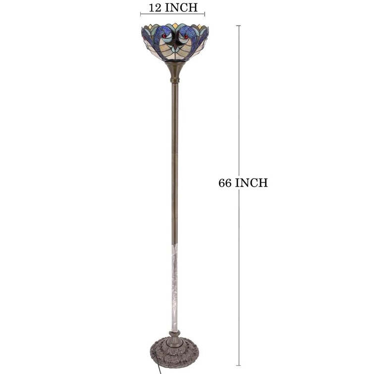 Canora Grey Daouda 66'' Bronze Antique Torchiere Floor Lamp